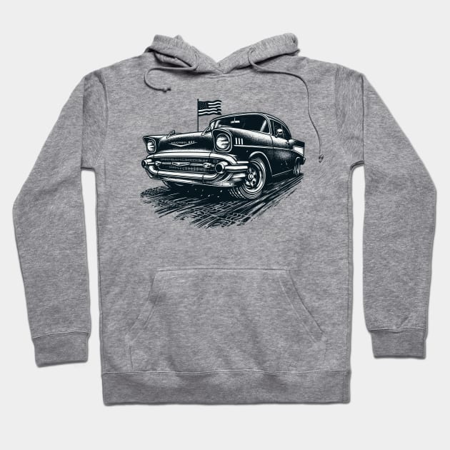 Chevrolet Bel Air Hoodie by Vehicles-Art